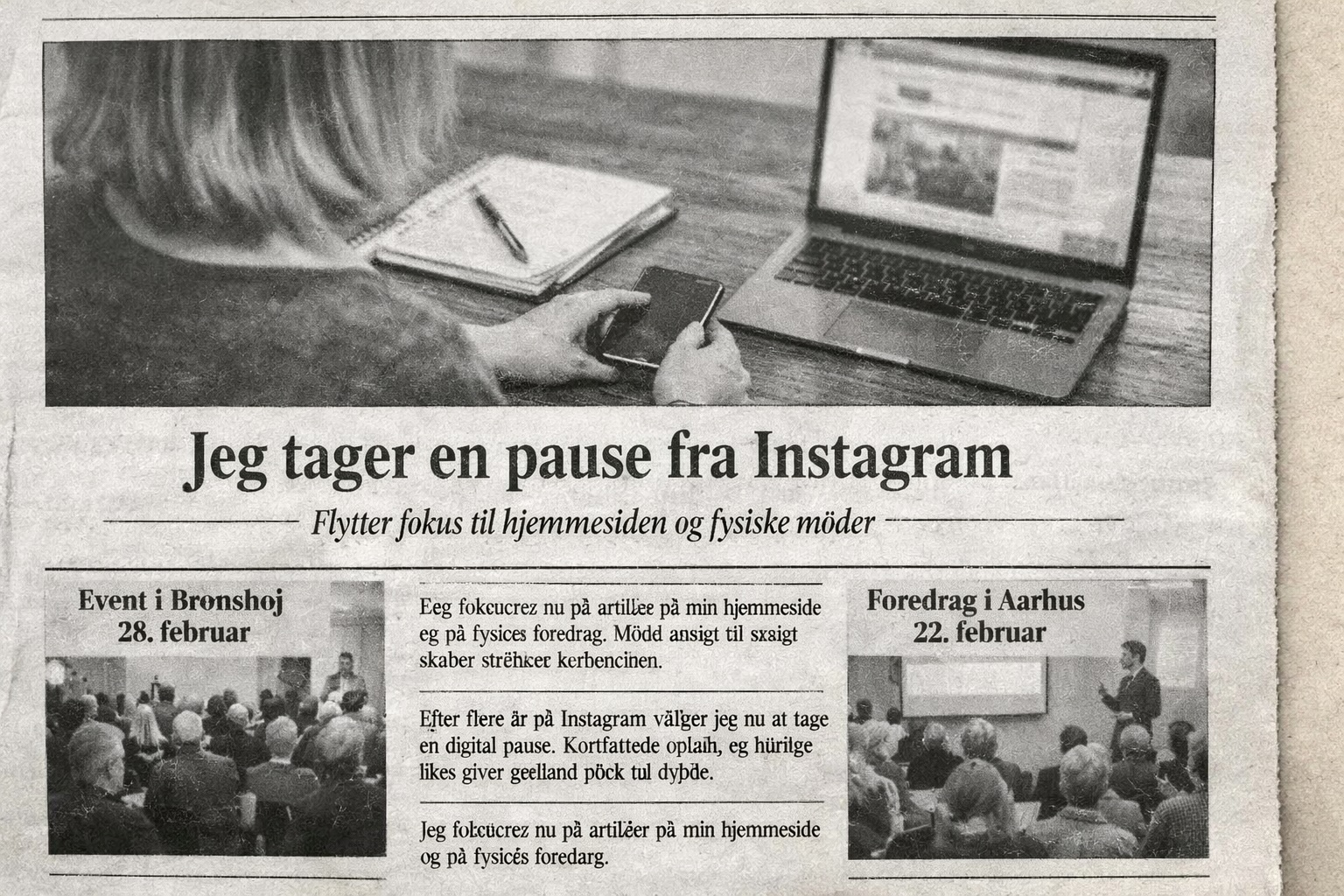 pause fra instagram for min sundhed